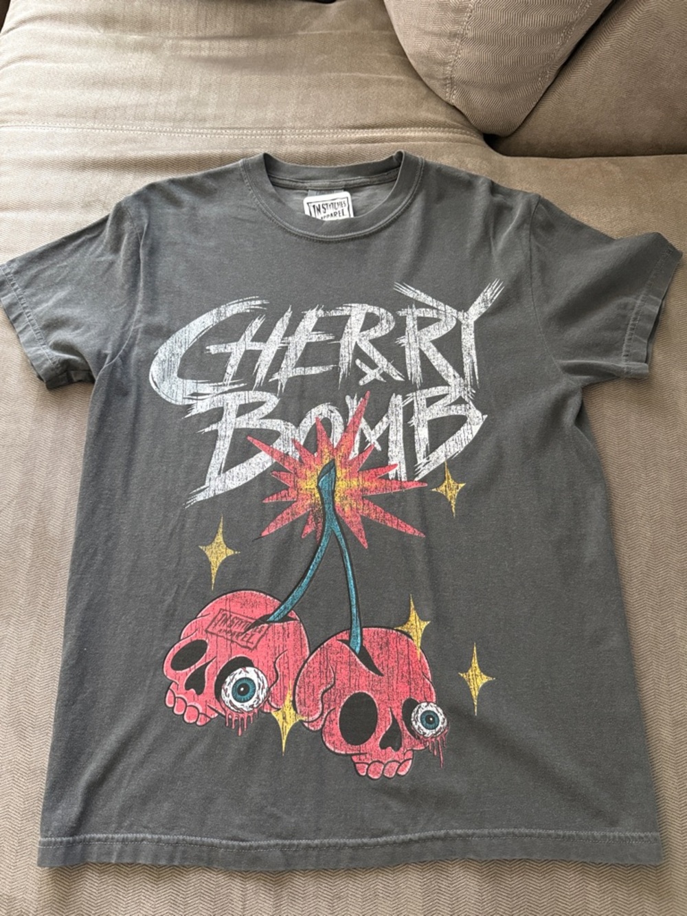 Skull Cherry Bomb Graphic Tee - NEW!